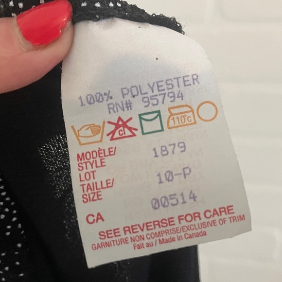 Vintage Y2K Maxi Skirt Asymmetrical Glittery Slinky Dark Romantic Goth Black 10P - Picture 11 of 12